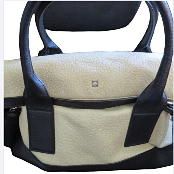 Large Pebbled Leather Kate Spade Fold Over Bag Shoulder/Satchel - Picture 6 of 6